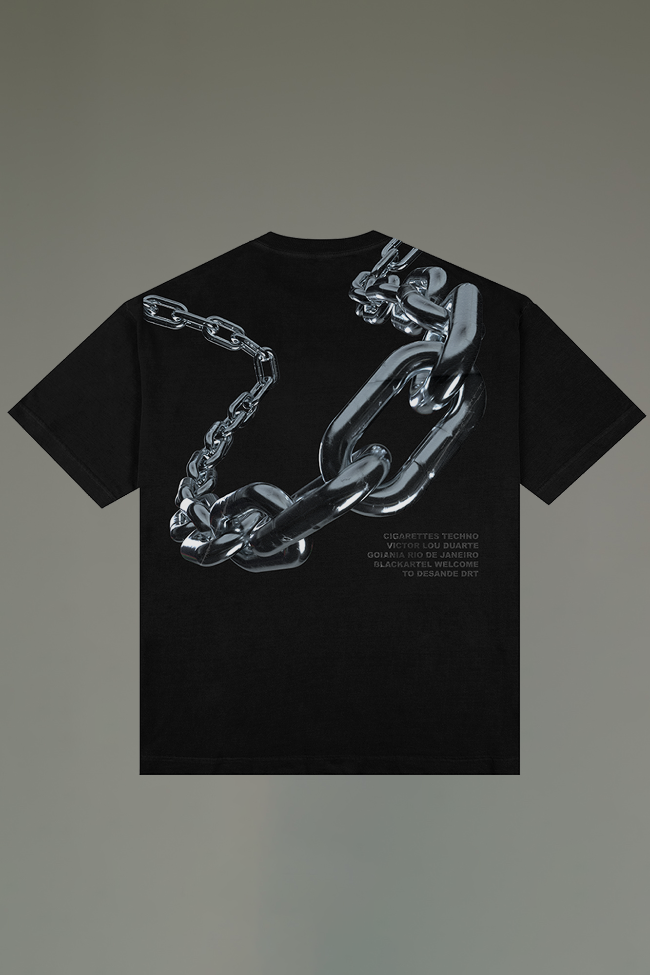 Camiseta Oversized - Techno Cigarettes "CHAINZ"
