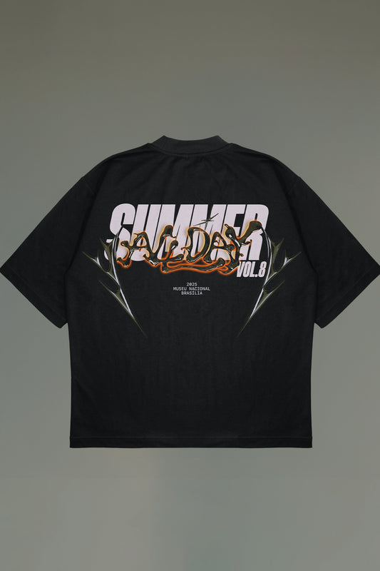 Camiseta Oversized  - Summer All Day VOL.8 - Preta