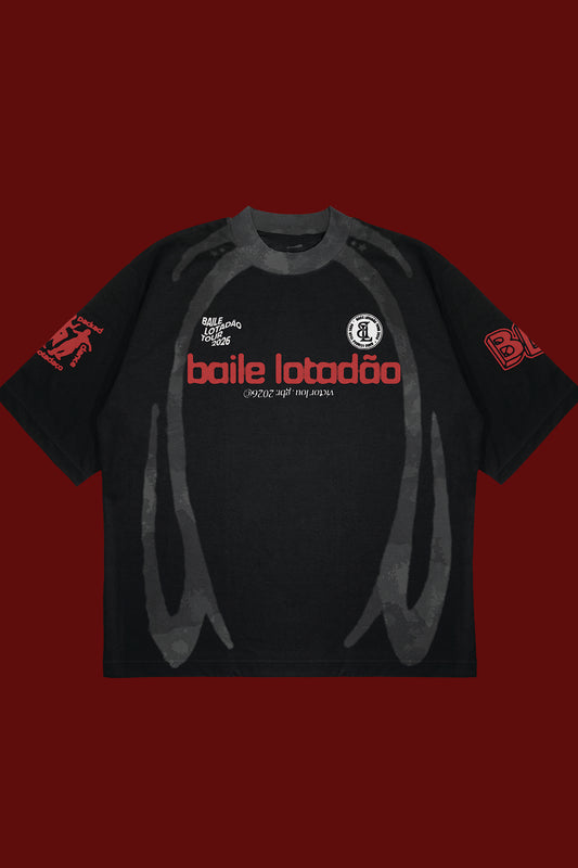 Camiseta Oversized  - BAILE LOTADÃO 06 - Preta