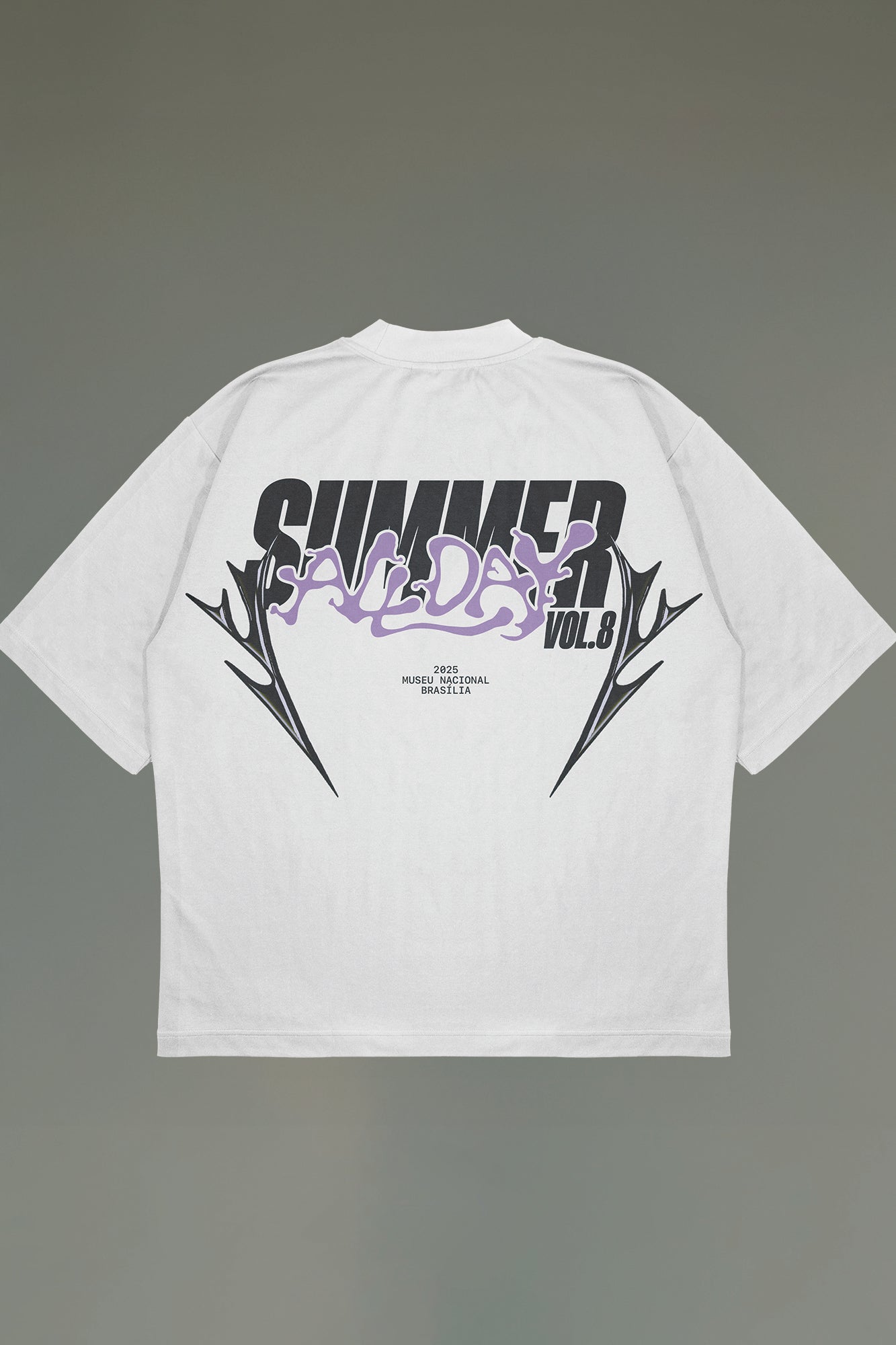 Camiseta Oversized  - Summer All Day VOL.8 Branca
